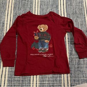 Ralph Lauren Kids Burgundy Long Sleeve Tee